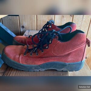 Cole Haan Shoes Mens 11 Brick Red Suede Ankle Boots
